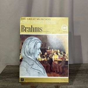 VTG "The Great Musicians: Brahms (Part One)" Book & Vinyl Record Violin Concerto